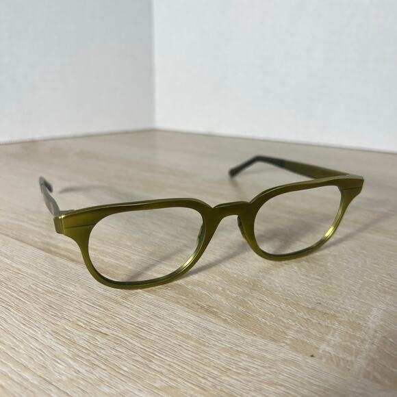 Vintage Tura Yellow Green Sunglasses Frames Only Horn Rimmed 49-23 main image 11